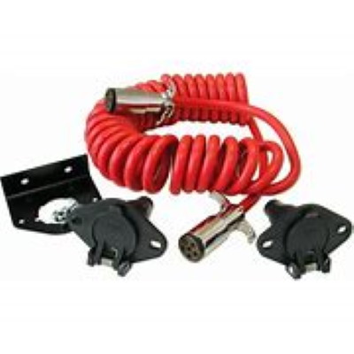 (image for) 6-Wire Flexo-Coil Tow Bar Power Cord Kit with Mounting Bracket #1466 - Click Image to Close